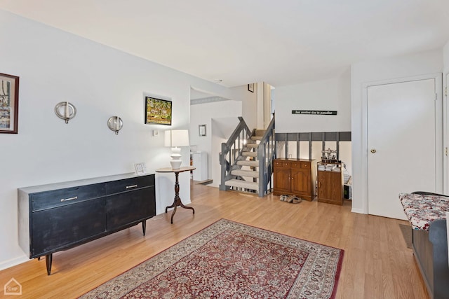 interior space featuring light hardwood / wood-style flooring