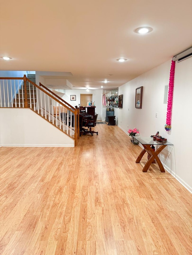 interior space with light wood-type flooring