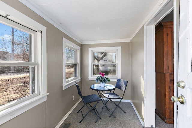 view of sunroom / solarium