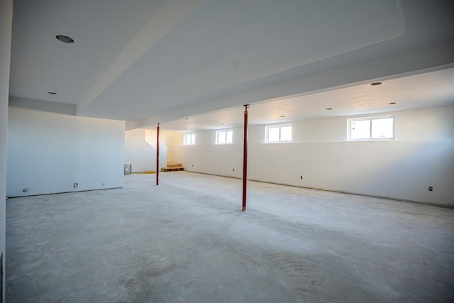 view of basement