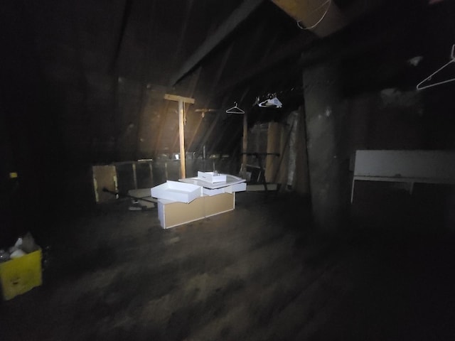 view of basement