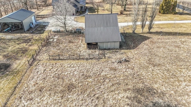 exterior details featuring an outbuilding