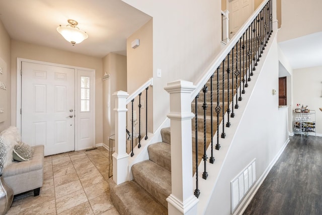 view of foyer entrance