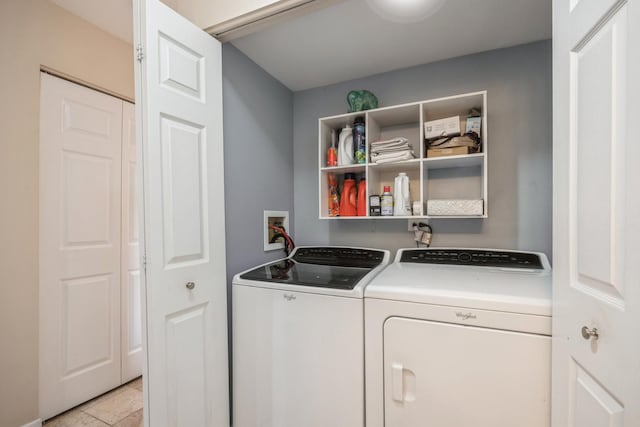 laundry area featuring washer and clothes dryer