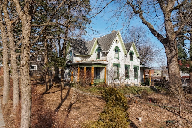 exterior space featuring covered porch