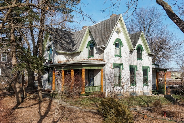 exterior space featuring a porch