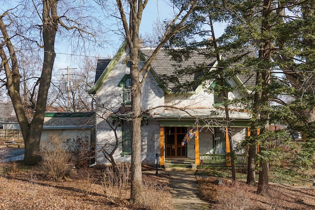 view of rear view of property