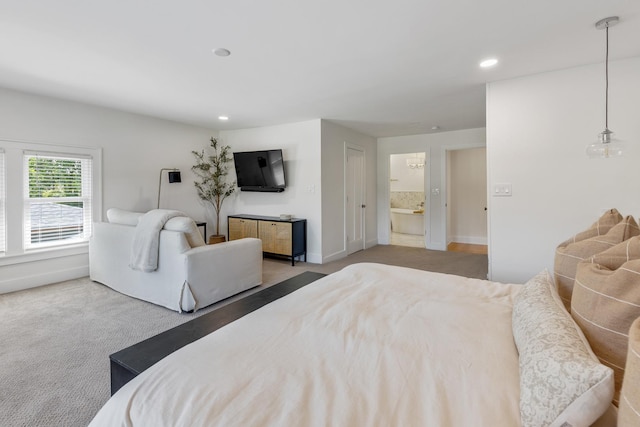 bedroom with carpet floors