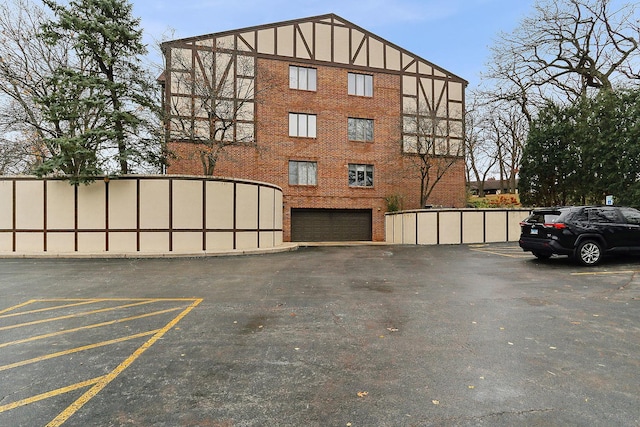 view of property with a garage