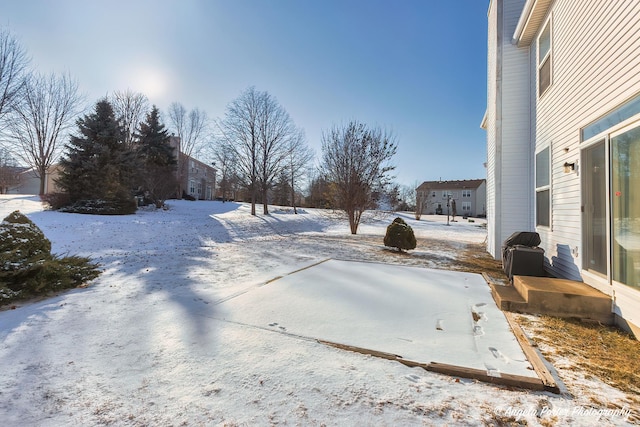 view of snowy yard