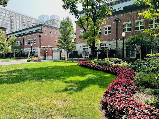 view of home's community featuring a yard