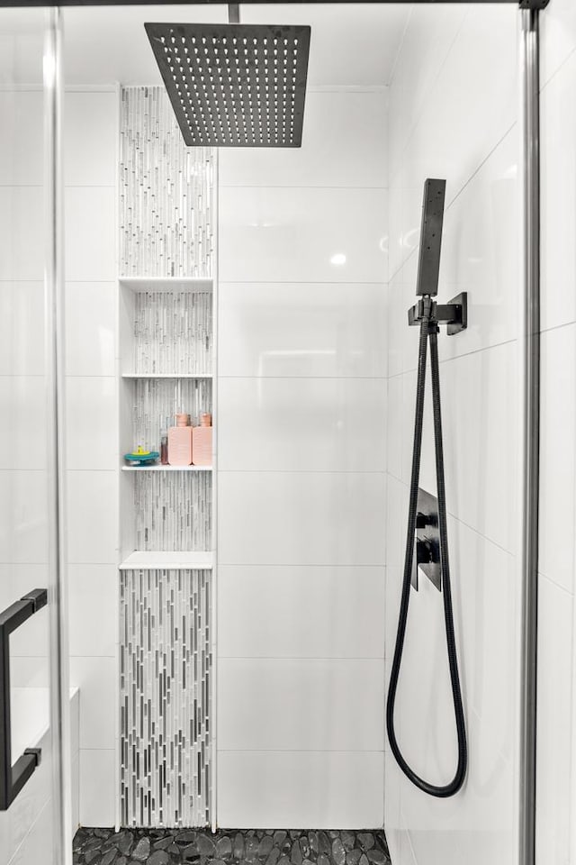 bathroom with walk in shower