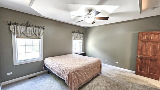 26357 S Lyndsay Dr, Channahon, IL 60410 - carpeted bedroom featuring baseboards and ceiling fan