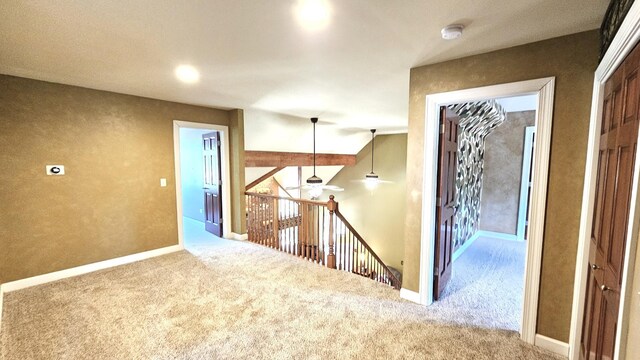 26357 S Lyndsay Dr, Channahon, IL 60410 - carpeted spare room featuring ceiling fan, a smoke detector, and baseboards