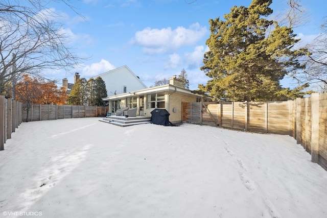 view of rear view of property