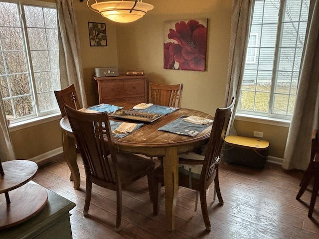 dining room featuring hardwood / wood-style floors