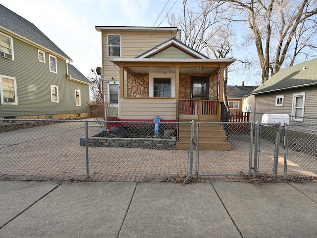 bungalow-style home featuring a porch