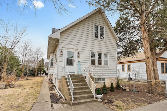 view of front of home