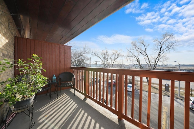 view of balcony