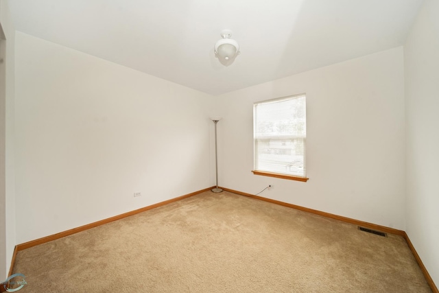 view of carpeted empty room