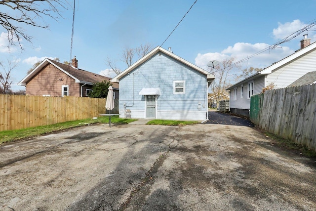 view of back of property