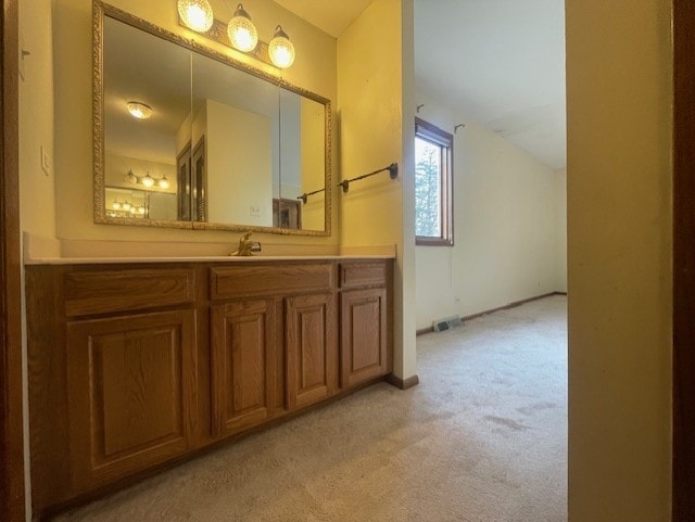 bathroom with vanity