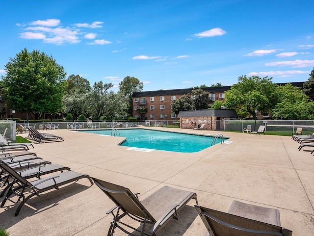 view of pool with a patio