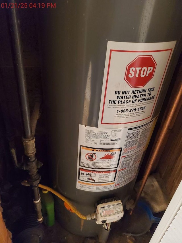 room details with water heater