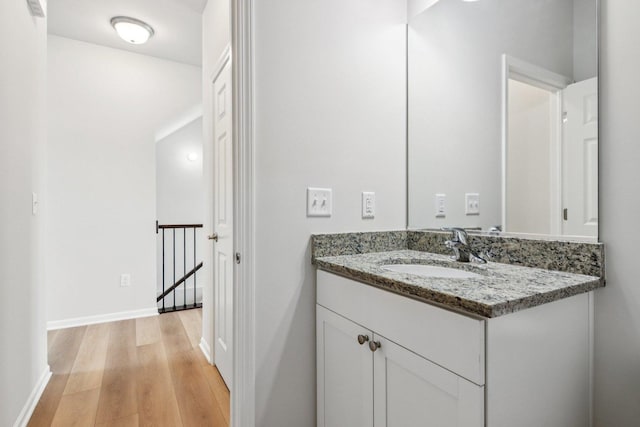 607 Virginia St, Elburn, IL 60119 - bathroom featuring vanity and wood finished floors
