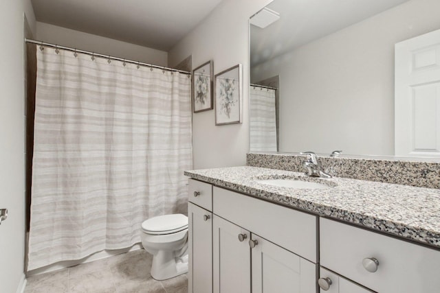 607 Virginia St, Elburn, IL 60119 - full bath with vanity, curtained shower, and tile patterned flooring
