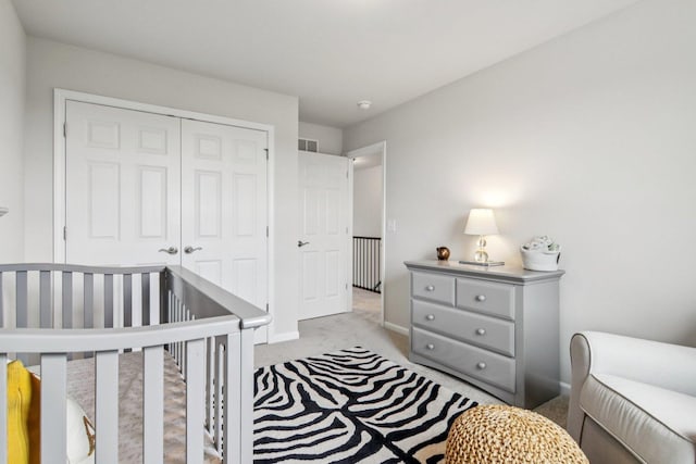 607 Virginia St, Elburn, IL 60119 - bedroom featuring light carpet and a closet
