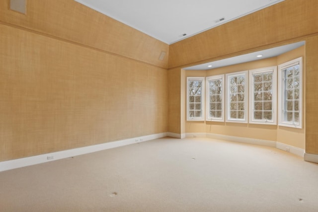 empty room with carpet floors