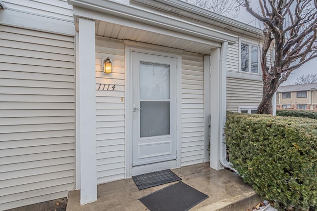 view of entrance to property