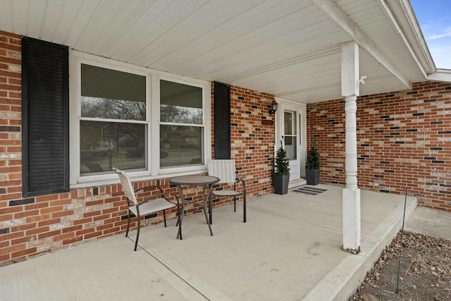 view of patio / terrace featuring covered porch