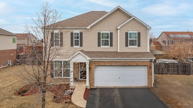 view of front of house featuring a garage