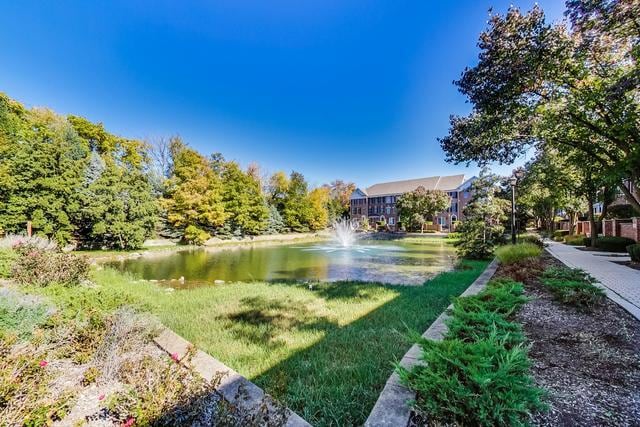 view of yard featuring a water view