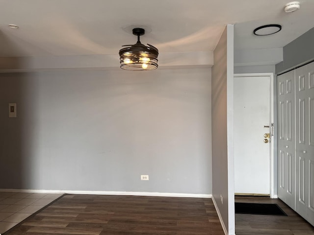 foyer featuring dark hardwood / wood-style flooring