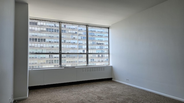 4800 S Chicago Beach Dr Unit 1404S, Chicago, IL 60615 - spare room featuring carpet flooring and baseboards