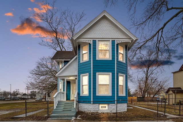 view of victorian house