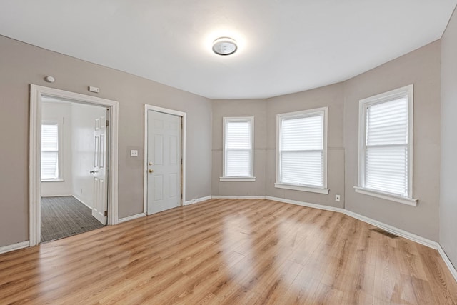 interior space featuring light hardwood / wood-style floors