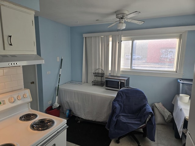 view of tiled bedroom