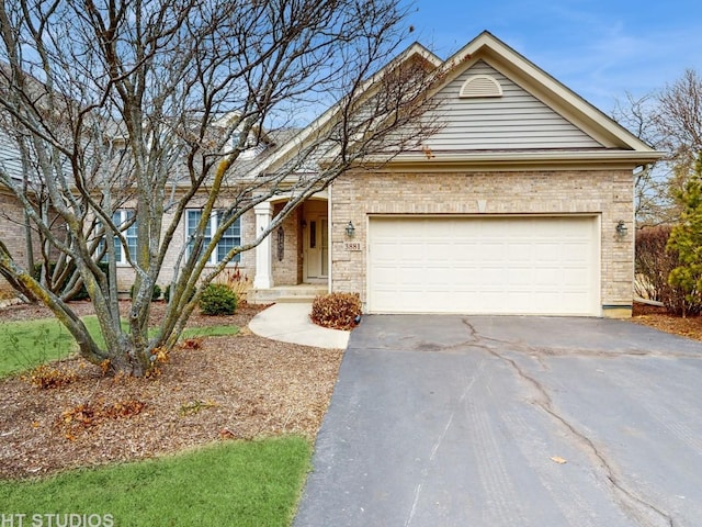 single story home featuring a garage