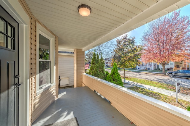 balcony with covered porch