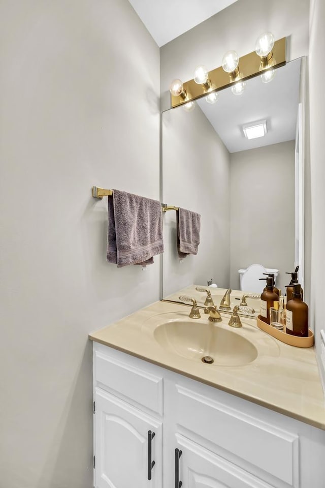 half bath with vanity