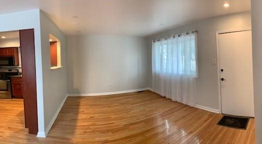 interior space featuring light hardwood / wood-style floors