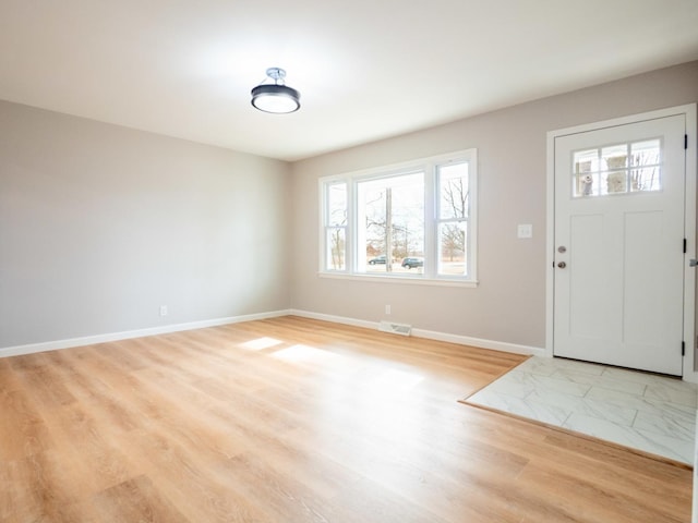 entryway featuring light wood-type flooring