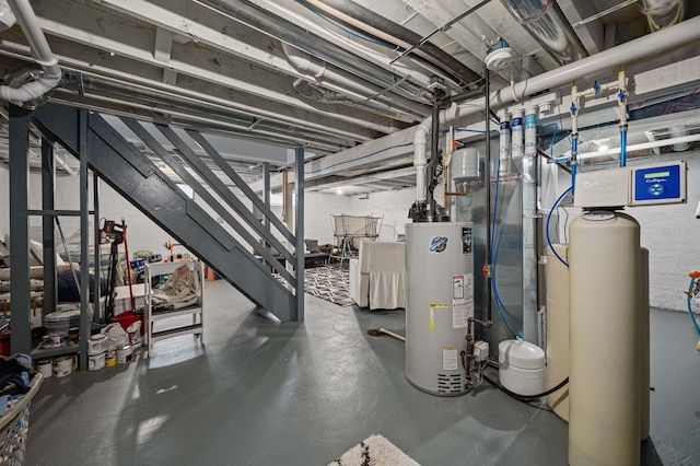 interior space featuring water heater