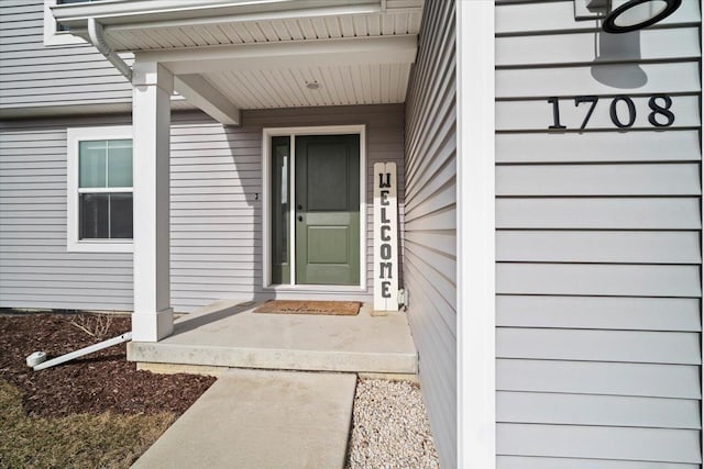 view of entrance to property