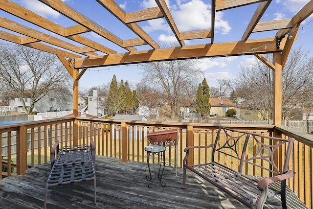 view of wooden terrace