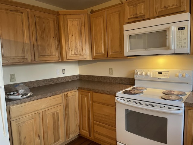 kitchen featuring white appliances